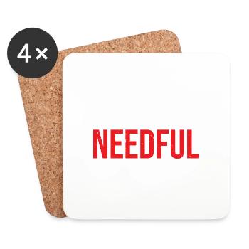 Do The Needful 2 - Untersetzer (4er-Set) - Weiß - Vorne