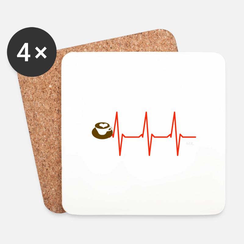 Coffee - Coasters (set of 4) - white