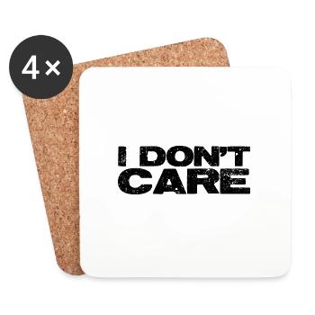 I don't care. - Coasters (set of 4) - white - Front