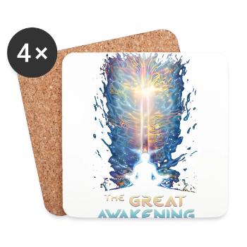 The of spiritual consciousness. - Coasters (set of 4) - white - Front