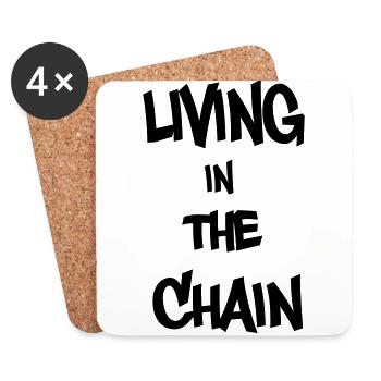 Living in the chain - Dessous de verre (lot de 4) - blanc - Devant