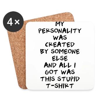 personality - Coasters (set of 4) - white - Front