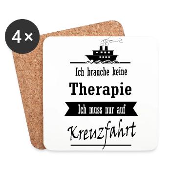 kreuzfahrt - Untersetzer (4er-Set) - Weiß - Vorne