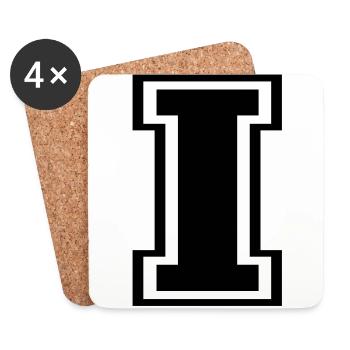 i - Untersetzer (4er-Set) - Weiß - Vorne