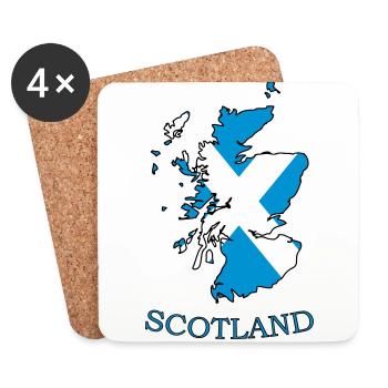 scotland-country - Coasters (set of 4) - white - Front