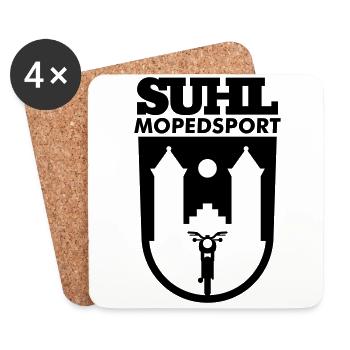 Simson Suhl Mopedsport S50 / S51 Logo - Untersetzer (4er-Set) - Weiß - Vorne