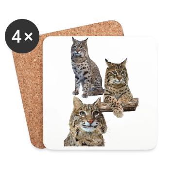Lynx - Coasters (set of 4) - white - Front