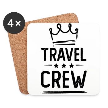 Travel Crew - Untersetzer (4er-Set) - Weiß - Vorne