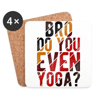 Yogalehrer Spruch Für Yogi Yoga - Untersetzer (4er-Set) - Weiß - Vorne