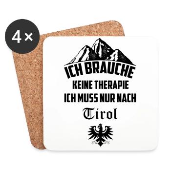 Tirol - Untersetzer (4er-Set) - Weiß - Vorne