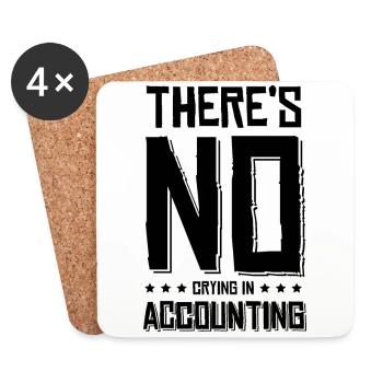 buchhalter accountant spruch - Untersetzer (4er-Set) - Weiß - Vorne