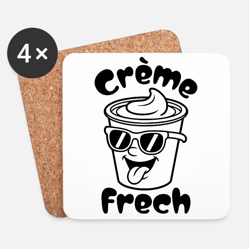 Crème Frech - Untersetzer (4er-Set) - Weiß