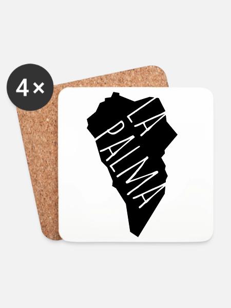 La Palma - Untersetzer (4er-Set) - Weiß