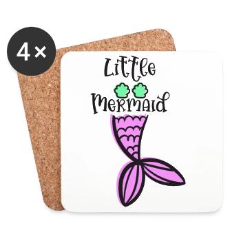 Little Mermaid Magical Sailor Style - Coasters (set of 4) - white - Front