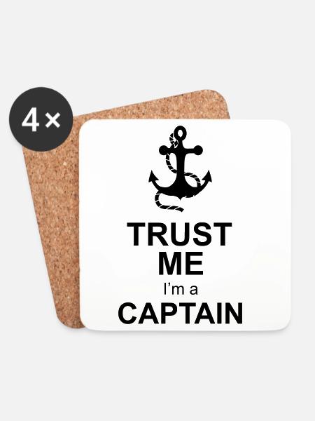 kapitän captain - Untersetzer (4er-Set) - Weiß