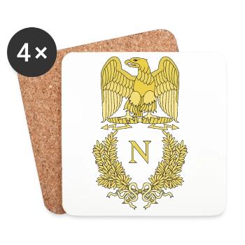 Napoleon Bonaparte Adler - Untersetzer (4er-Set) - Weiß - Vorne