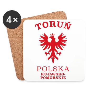 TORUN Polen Polska Poland - Coasters (set of 4) - white - Front