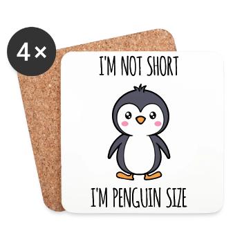 Süß Seevogel Pinguin Tier Vogel Statement - Untersetzer (4er-Set) - Weiß - Vorne