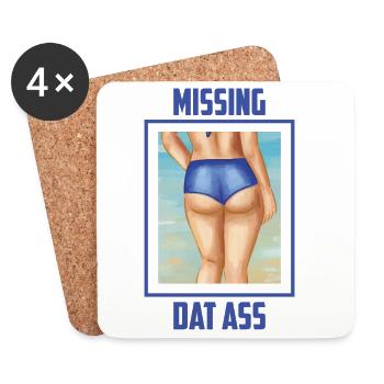 I miss that sexy butt - Coasters (set of 4) - white - Front