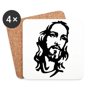 Christ - Coasters (set of 4) - white - Front