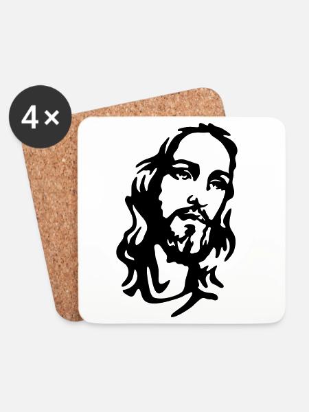 Christ - Coasters (set of 4) - white