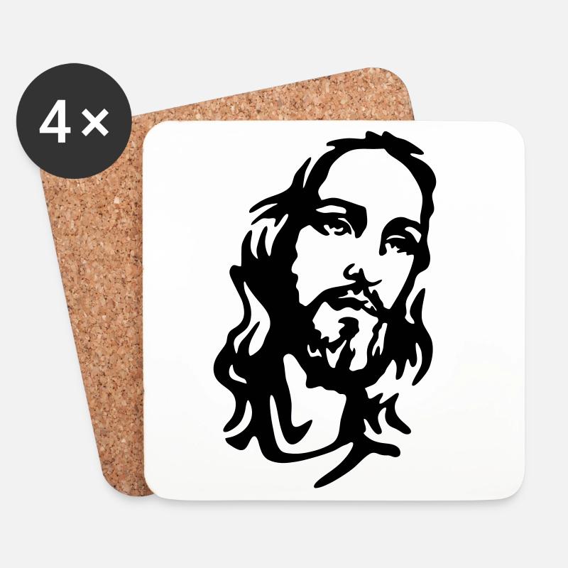 Christ - Coasters (set of 4) - white