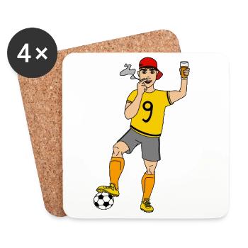 Kreisliga Legend - Untersetzer (4er-Set) - Weiß - Vorne
