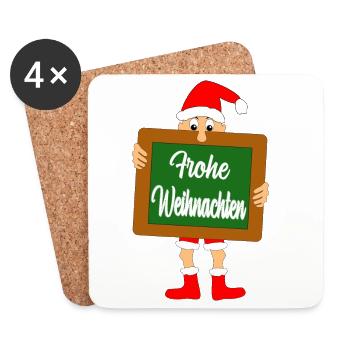Christmas - Coasters (set of 4) - white - Front