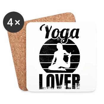 Yoga Lover - Coasters (set of 4) - white - Front