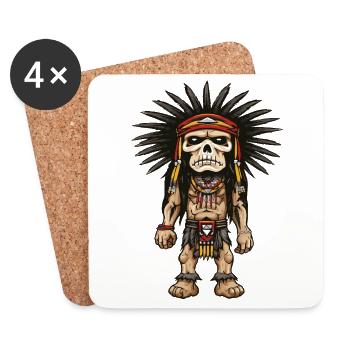 Apache Indians - Coasters (set of 4) - white - Front