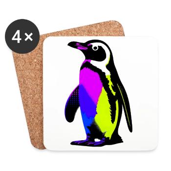 Penguin - Coasters (set of 4) - white - Front