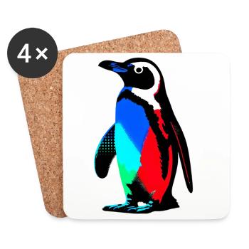 Penguin - Coasters (set of 4) - white - Front