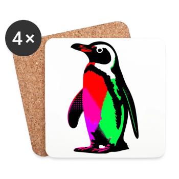 Penguin - Coasters (set of 4) - white - Front