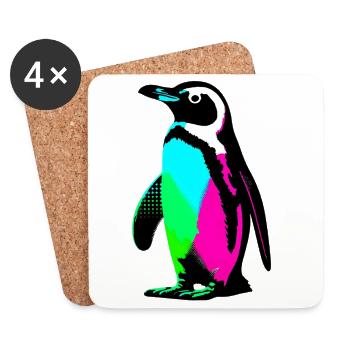 Penguin - Coasters (set of 4) - white - Front