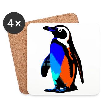 Penguin - Coasters (set of 4) - white - Front