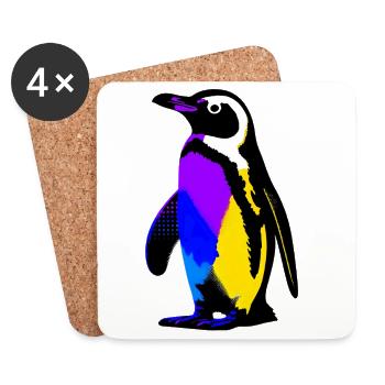 Penguin - Coasters (set of 4) - white - Front