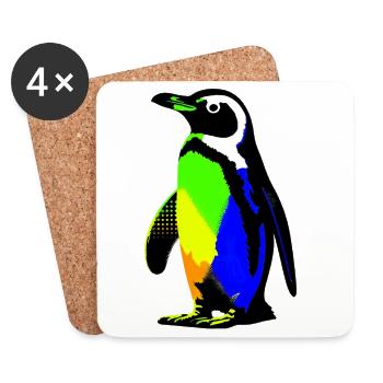 Penguin - Coasters (set of 4) - white - Front