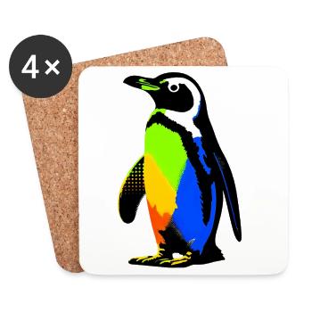 Penguin - Coasters (set of 4) - white - Front
