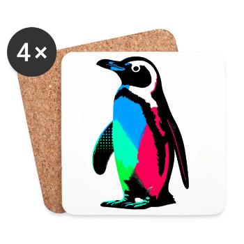Penguin - Coasters (set of 4) - white - Front