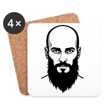 Chechen Hero - Coasters (set of 4) - white - Front