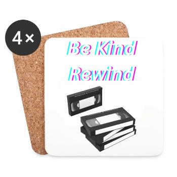 Be_Kind_Rewind - Dessous de verre (lot de 4) - blanc - Devant