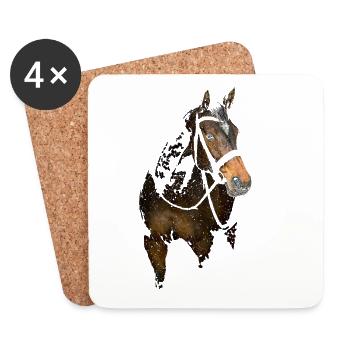 Horse - Coasters (set of 4) - white - Front