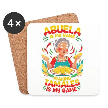 Tamale Tamales Abuela - Untersetzer (4er-Set) - Weiß - Vorne