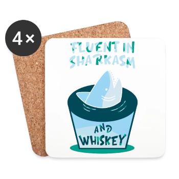 Whiskey Saying Whiskey Drinker Whiskey Lovers - Coasters (set of 4) - white - Front