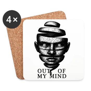 Melting Thoughts - Coasters (set of 4) - white - Front