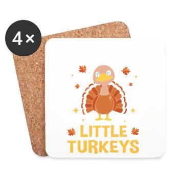 Thanksgiving Maman Maman Maman Grand-mère - Dessous de verre (lot de 4) - blanc - Devant