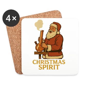 Christmas Spirit - Untersetzer (4er-Set) - Weiß - Vorne