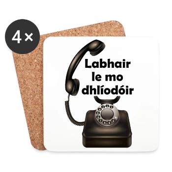 Talk To My Lawyer Design - Dessous de verre (lot de 4) - blanc - Devant