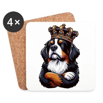 Berner Sennenhund Sennenhunde Sennen Besitzer - Untersetzer (4er-Set) - Weiß - Vorne