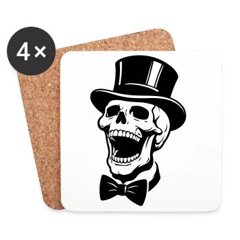 Jga du Crâne du Marié - Dessous de verre (lot de 4) - blanc - Devant